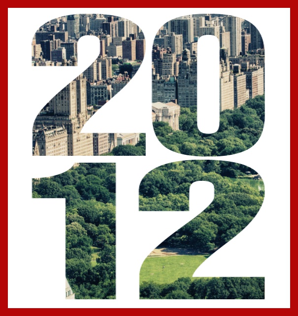 Gründungsjahr 2012 - Rot - 10. Jubiläum Online Einladungskarte mit ausgeschnittener 2012 für eigenes Foto Rot.