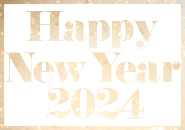 HNY 2024 cut out - Grey - New Year´s Greetings Online Card with cut out Happy New Year 2024 for your own image Grey.