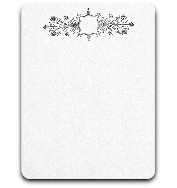 Wedding Card with floral motif