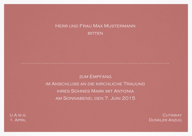 Nacht in Nizza - Rosa - Klassische Einladungskarten Klassische Karte mit weißem Rahmen- erhältlich in mehreren Farben. Rosa.