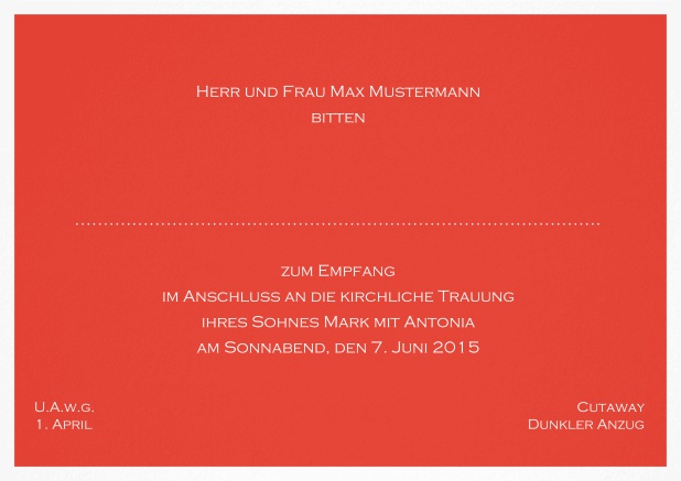 Nacht in Nizza - Rot - Klassische Einladungskarten Klassische Karte mit weißem Rahmen- erhältlich in mehreren Farben. Rot.
