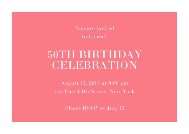50th birthday online invitations