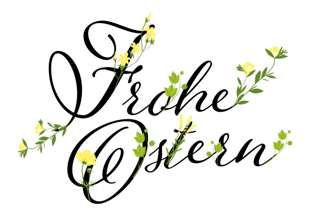 Frohe Ostern virtuell wünschen mit schönem Frohe Ostern Text.