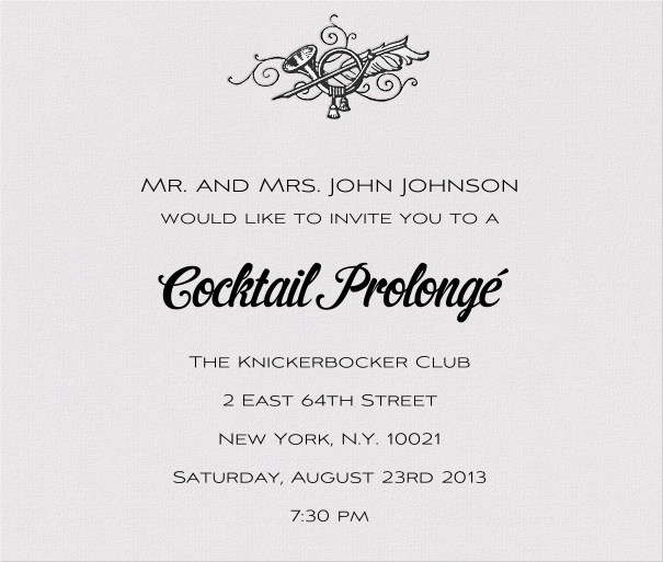 Square white Classic Customizable Invitation Design with Geometric Header.