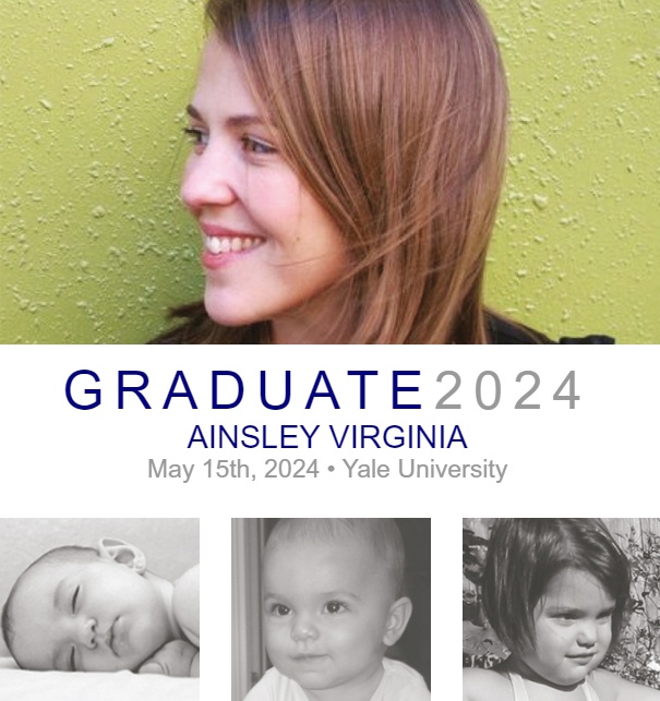 Online graduation card with 4 uploadable photos