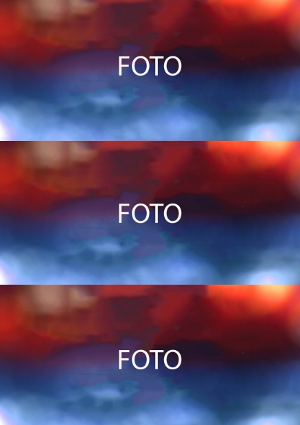 Foto-Karte in Hochkant mit 3 Fotofeldern.