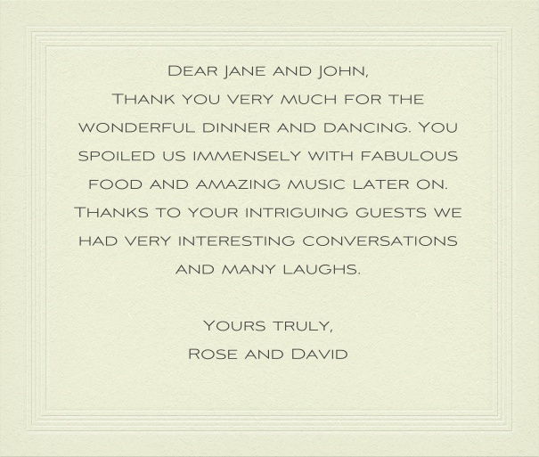 St. Petersburg Fashion - Free designs Online classic correspondence card on light paper.