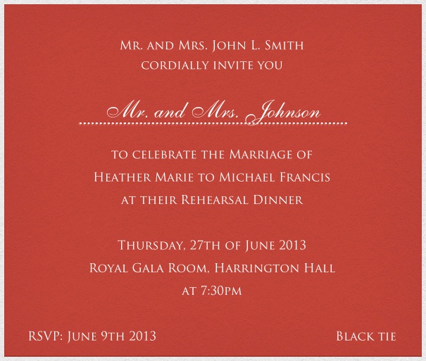 Baclava from Ankara - Free designs Square red classic formal birthday invitation online with customizable text.