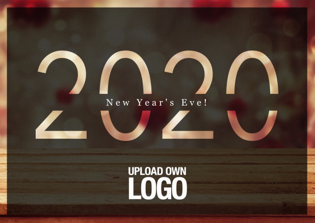2020 invitation card for new year's eve or other celebrations