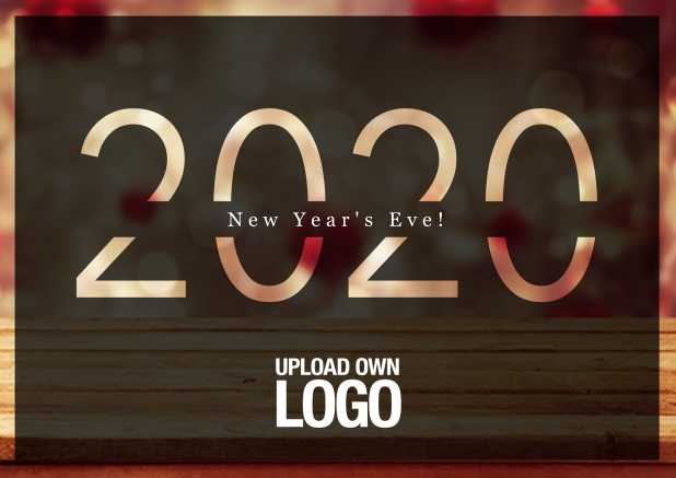 2020 Online invitation card for new year's eve or other celebrations