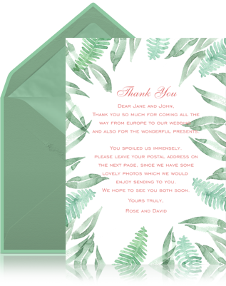 online cards and announcements example page eventkingdom online photo thank you cards