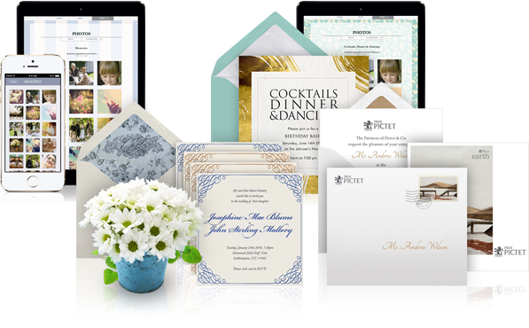 beautiful and stylish invitations, cards, save the dates, announcements and websites..