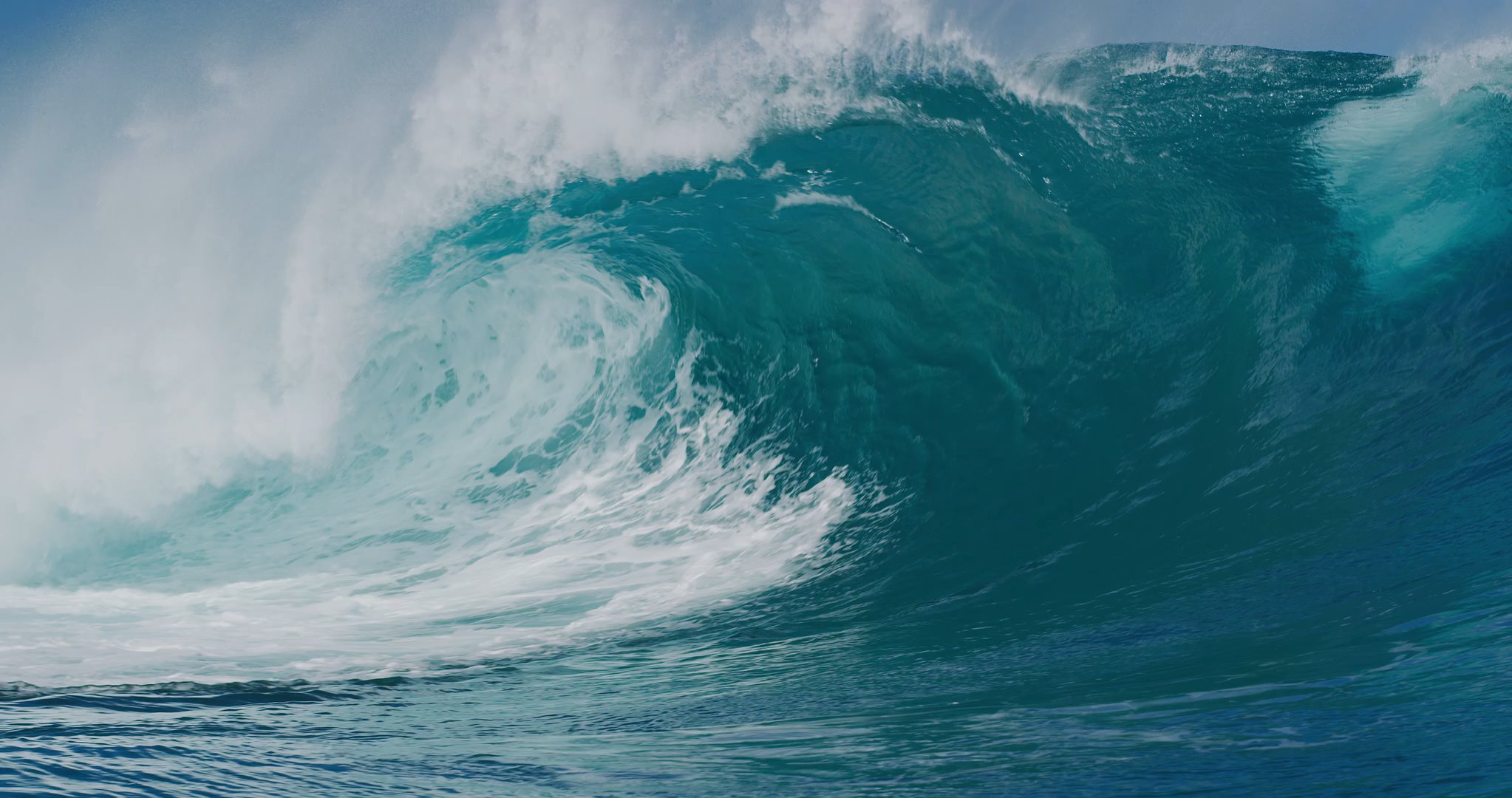 Video of a wave breaking