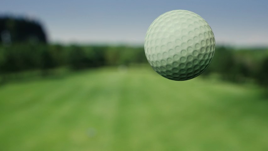 Videos eines perfekten Golfschlags auf einer Driving Range