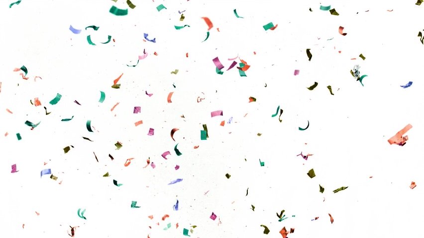 Video von fliegenem Konfetti aus einer Konfettikanone