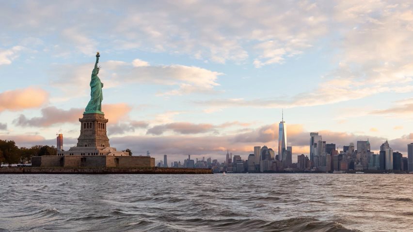 Video der Freiheitsstatue und New York