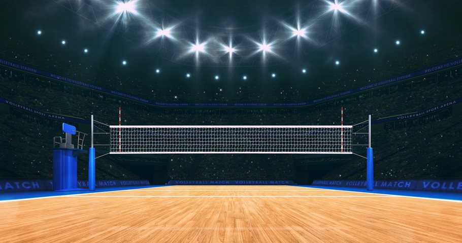 Video of a volleyball court