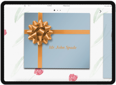 Wrap your gift card in an animated virtual present